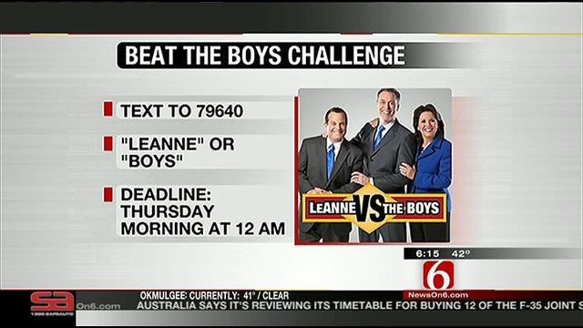 Six In The Morning Challenge: LeAnne Vs. The Boys