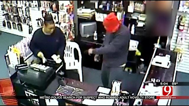 Caught On Camera: Man Robs OKC Adult Toy Store At Gunpoint
