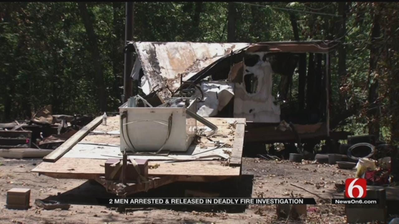 Two Men Arrested, Released After Bodies Found In Wagoner County Mobile Home Fire