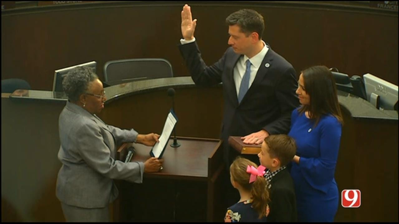 WEB EXTRA: David Holt Being Sworn In As OKC Mayor
