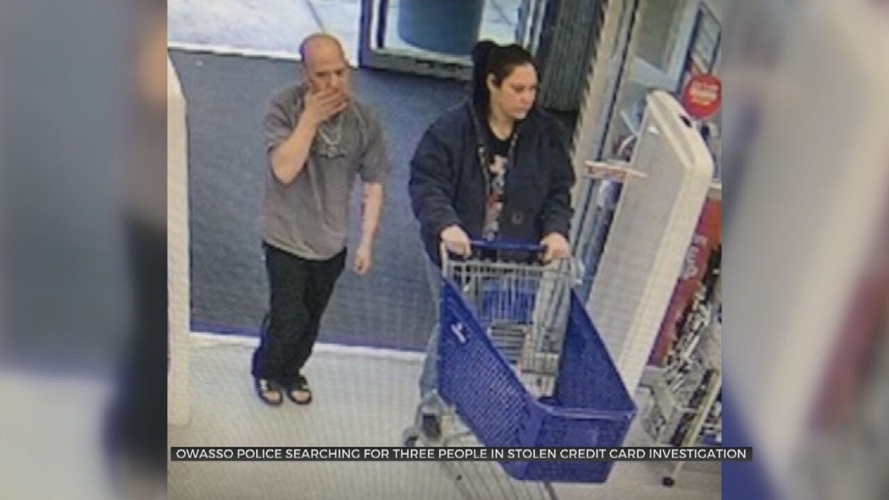 Owasso Police Search For Stolen Credit Card Suspects