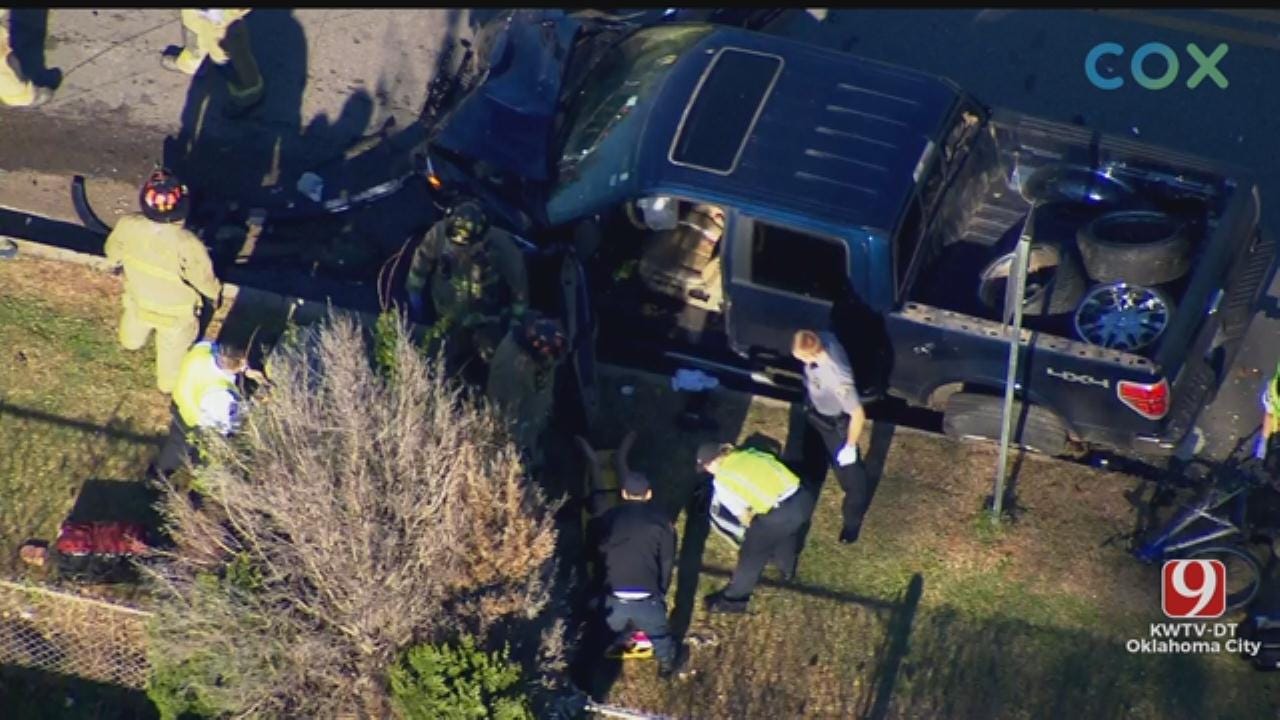 WATCH: Bob Mills SkyNews 9 Flies Over OKC Pursuit That Ended In Crash