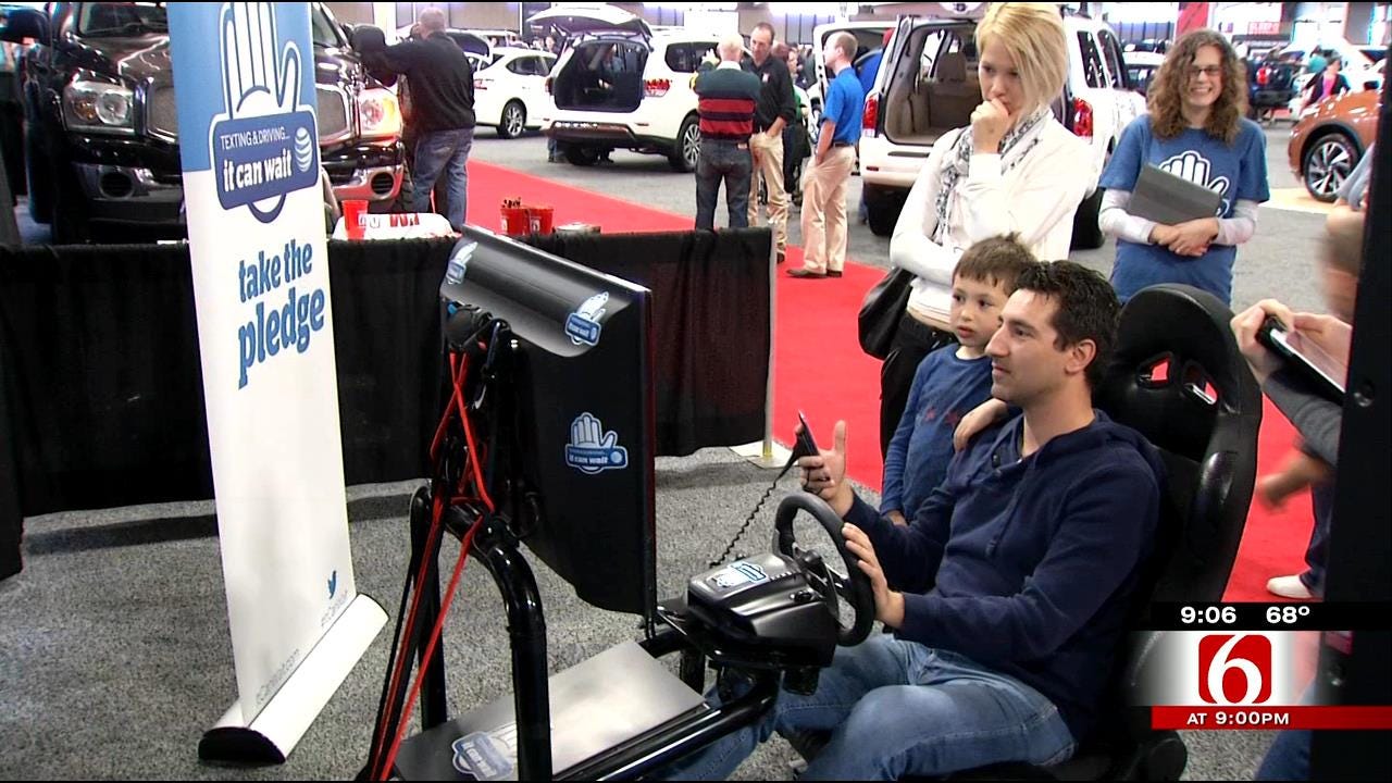 Tulsans Get Reality Check With Texting And Driving Simulator