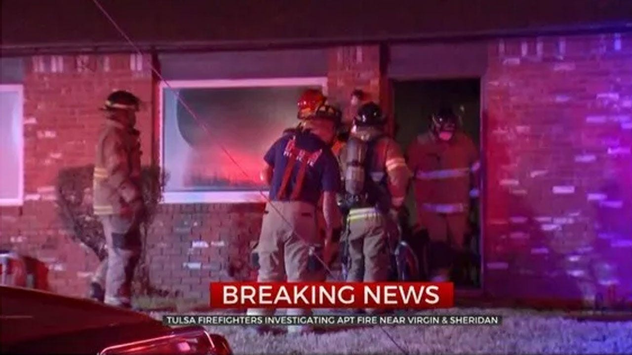 1 Taken To Hospital Following Early Morning Fire At Tulsa Apartment