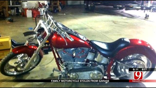 Family Motorcycle Stolen From Garage In Moore