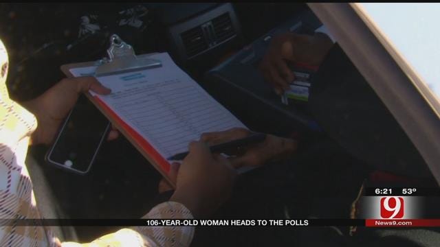 106-Year-Old Woman Heads To The Polls
