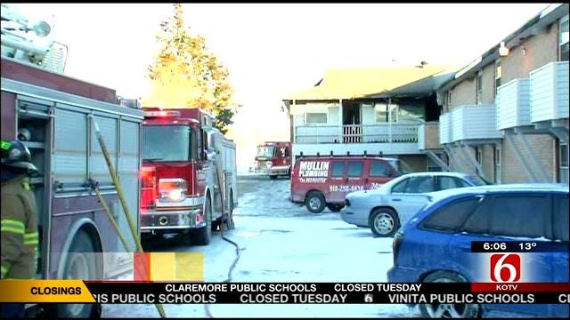 Tulsa Firefighters Respond To Second Fire At Apartment Building