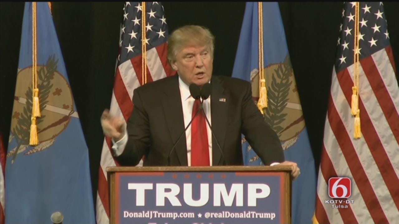 WEB EXTRA: Donald Trump Speaks At Mabee Center Part 1