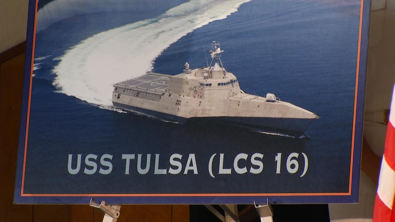 Several Tulsans To Attend Christening Of USS Tulsa