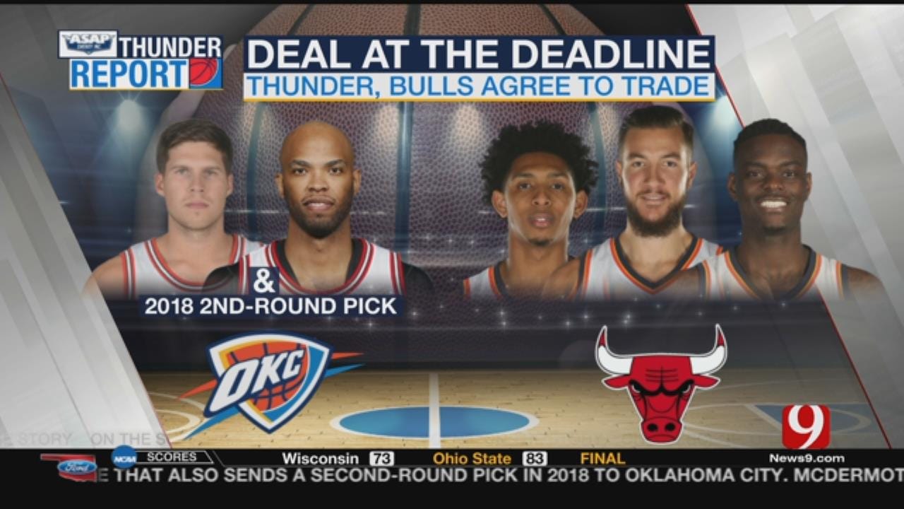 Reports: Thunder Deal Payne, Lauvergne For Bulls' Gibson, McDermott