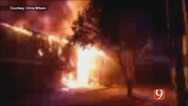 WEB EXTRA: Viewer Video Of Three-Alarm Apartment Fire In OKC