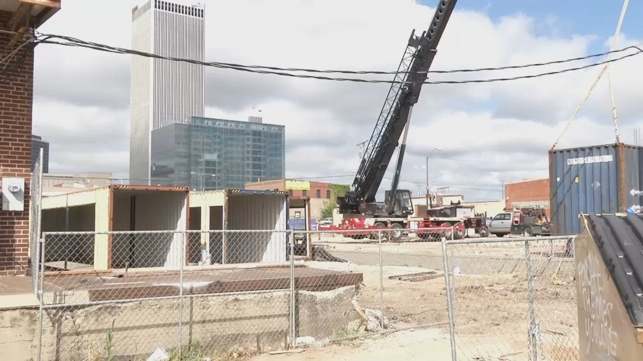 WEB EXTRA: Video From Work Underway At The Boxyard In Downtown Tulsa