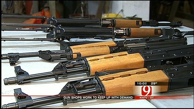 Del City Gun Shop Struggling To Keep Up With Demand