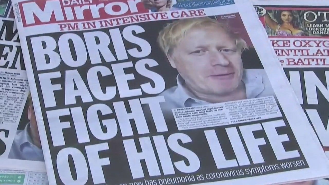 UK’s Boris Johnson Is Stable In ICU With Coronavirus, Received Oxygen