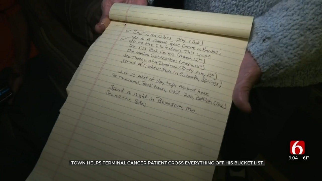 Terminally Ill Oklahoma Man Creates Bucket List, Lives Life To Fullest