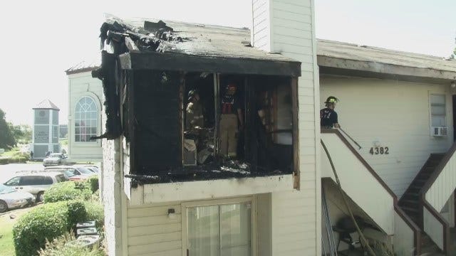WEB EXTRA: Families Displaced In Tulsa Apartment Fire