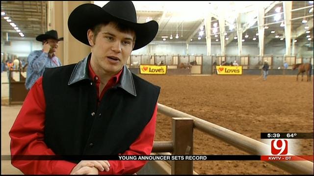 Youngest Int'l Finals Rodeo Announcer Makes Debut In OKC