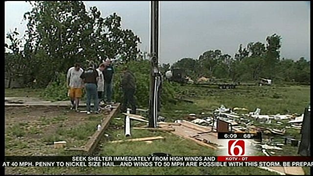 Cleanup Begins In Zena Community After Sunday's Tornado