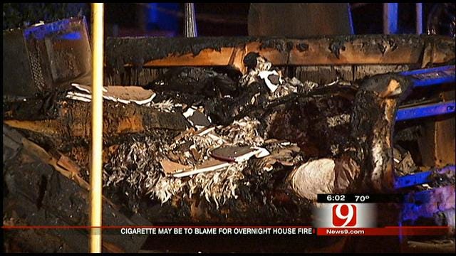Cigarette May Be To Blame For Fire At NE OKC House
