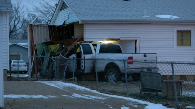 WEB EXTRA: Video Of Pickup Truck Which Hit A West Tulsa Home
