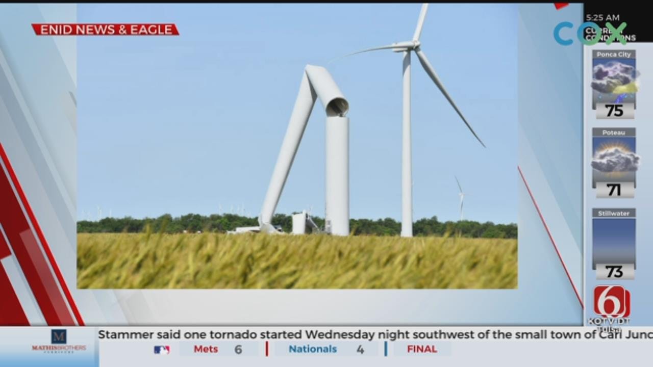 Turbine Tower Buckles, Collapses On Oklahoma Wind Farm