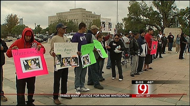 Tribal Members Rally At Capitol For Whitecrow