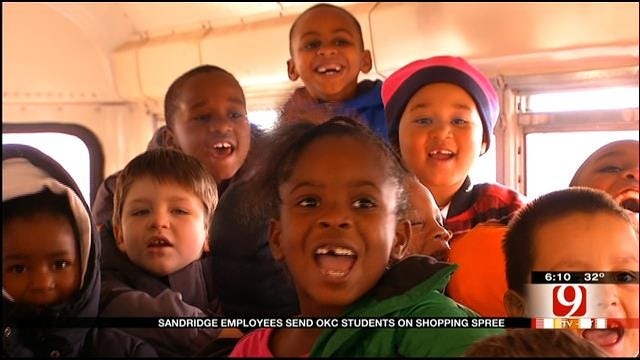 Sandridge Treats OKC Elementary Students To Christmas Shopping Spree