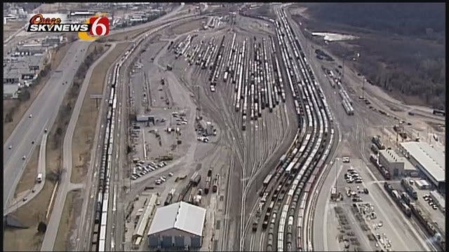 WEB EXTRA: Osage SkyNews 6 HD Video Of Cherokee Yard In West Tulsa