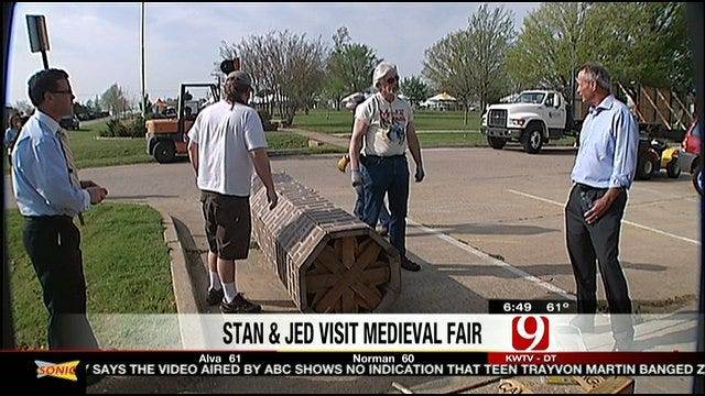 Stan, Jed Tour Preparations For Medieval Fair