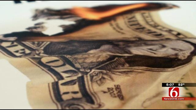 Fliers Against Tulsa Jail Tax: 'Taxpayers Don't Have Money To Burn'