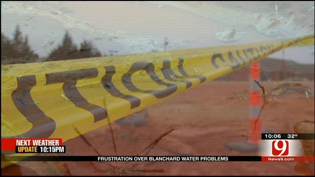 Ruptured Water Line Irks Blanchard Business Owners