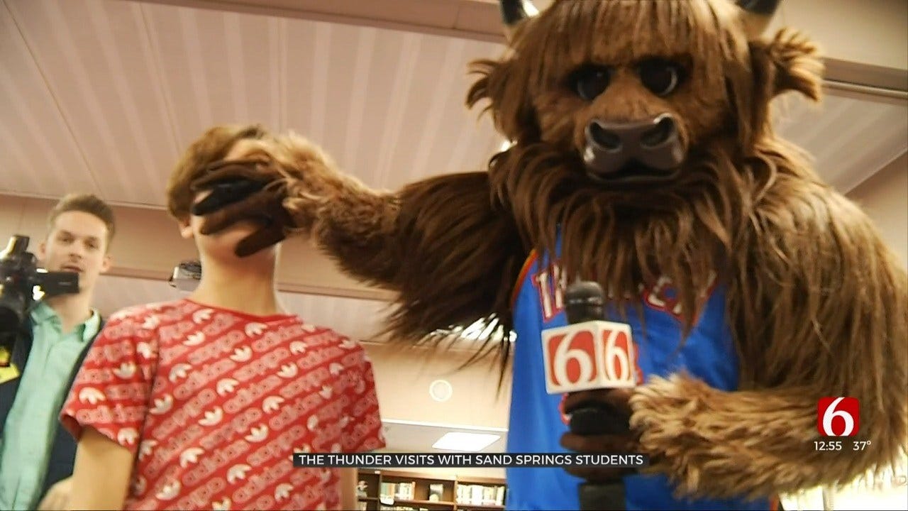 Thunder Visits Sand Springs Middle School