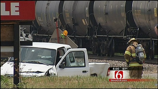 Driver Injured In Collision With Train In Rogers County