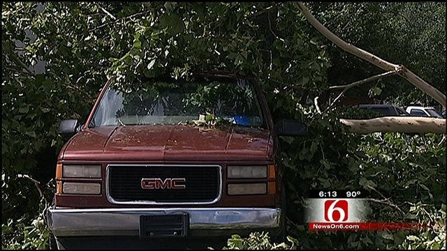 Tulsans Clean Up After Strong Storms Blow Through