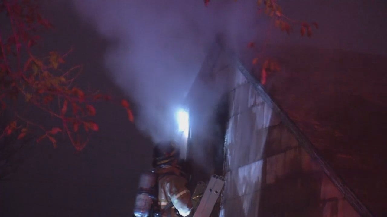 WEB EXTRA: Video From Scene Of Tulsa House Fire On South Winston