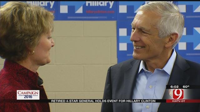 Retired 4-Star General Holds Event For Hillary Clinton