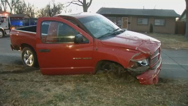 WEB EXTRA: Video From Hit & Run Crash In East Tulsa