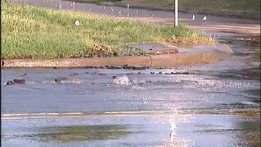 WEB EXTRA: Video Of Water Main Break At 7th And Yale