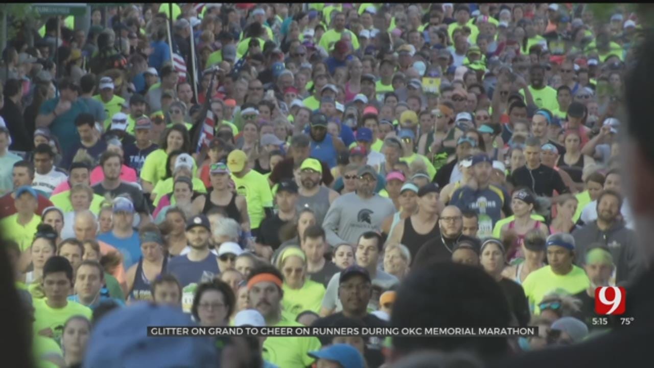 Glitter On Grand To Cheer On Runners During OKC Memorial Marathon