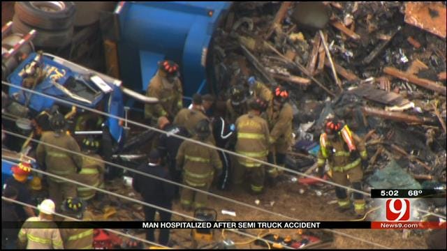 Update: Trapped Driver's Condition, Follow-Up On Semi Wreck