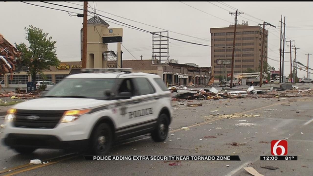Police Step Up Patrols Following Tulsa Tornado Damage