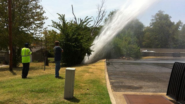 WEB EXTRA: Video Shot By Dustin Stone Of Broken Water Main