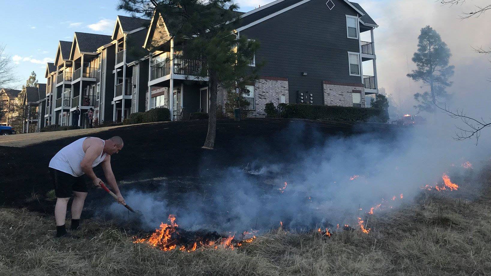 Owasso Apartments Threatened By Grass Fire