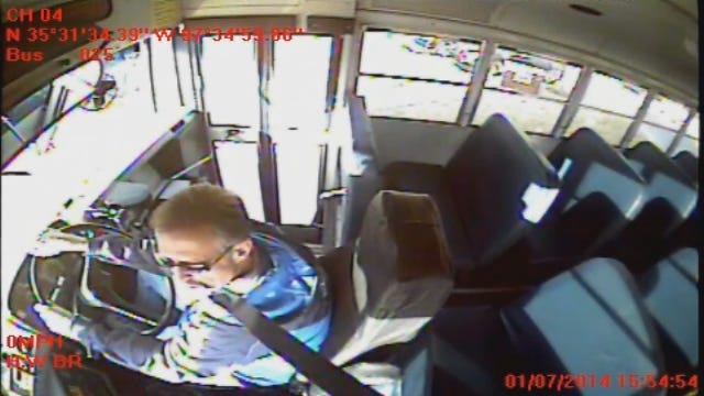 WEB EXTRA: Footage Of Driver From Inside The Bus