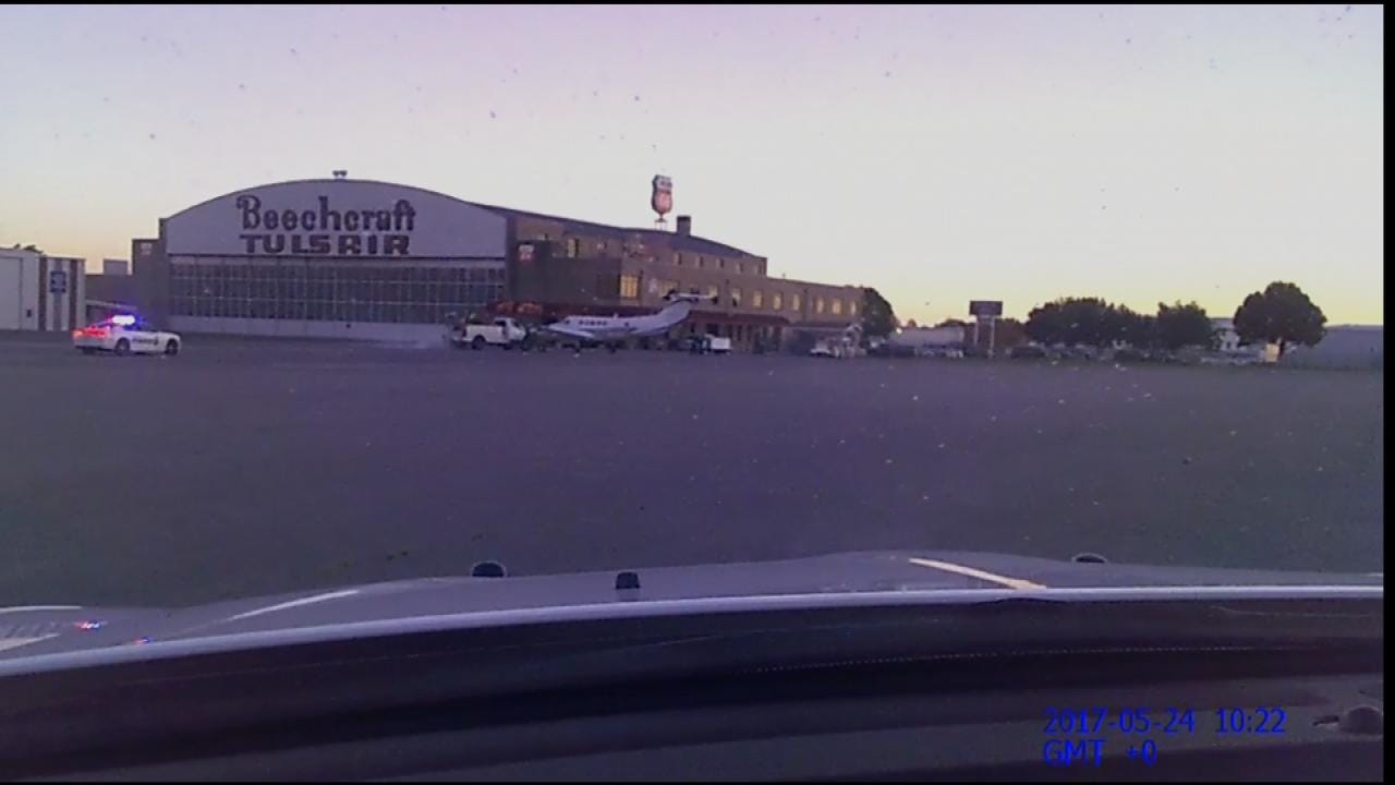WATCH: Dashcam Video Of Murder Suspect Driving Through Tulsa Airport