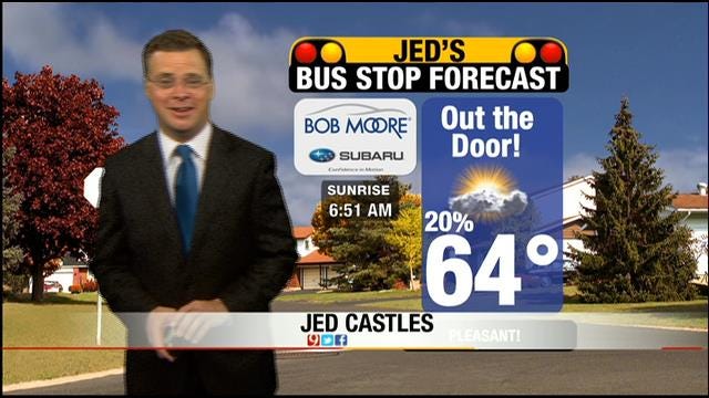 Jed's Bus Stop Forecast On Friday, August 16