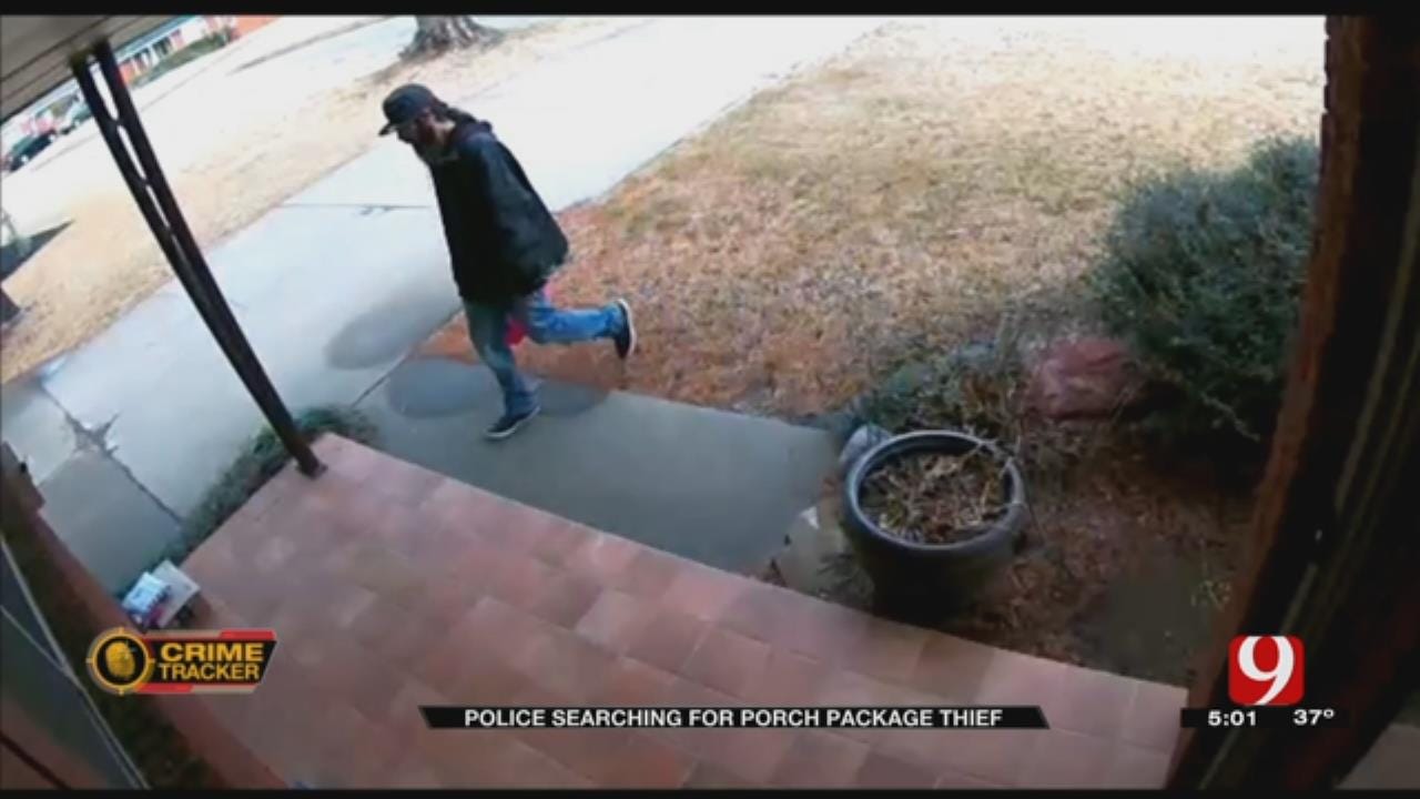Police Searching For 'Porch Pirate' Who Hit NW OKC Home