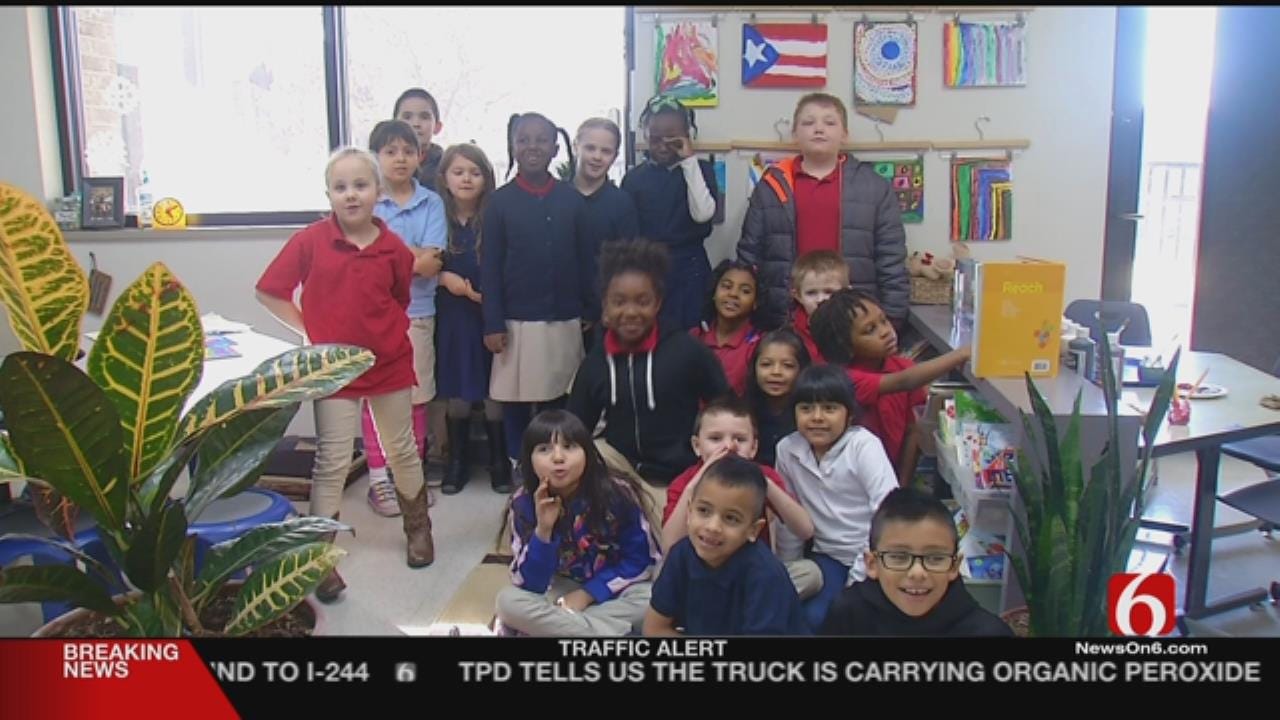Tulsa Elementary Students Paint For Puerto Rico