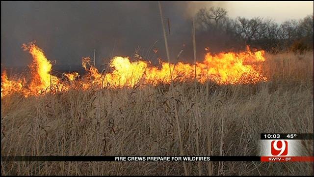 Oklahoma Fire Crews Prepare For Possible Wildfire Outbreak