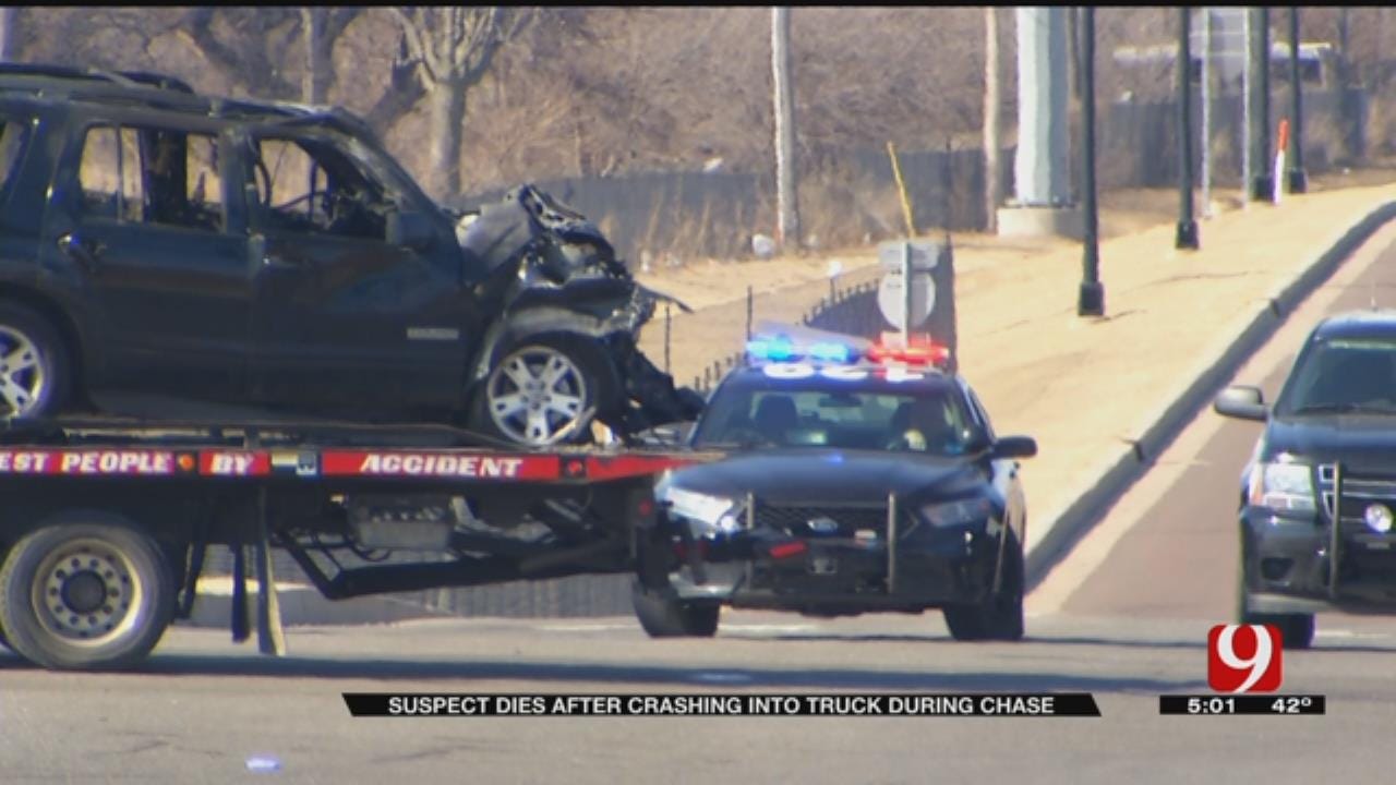OKC Police: Chase Suspect Dies In 2 Vehicle Accident On South Agnew